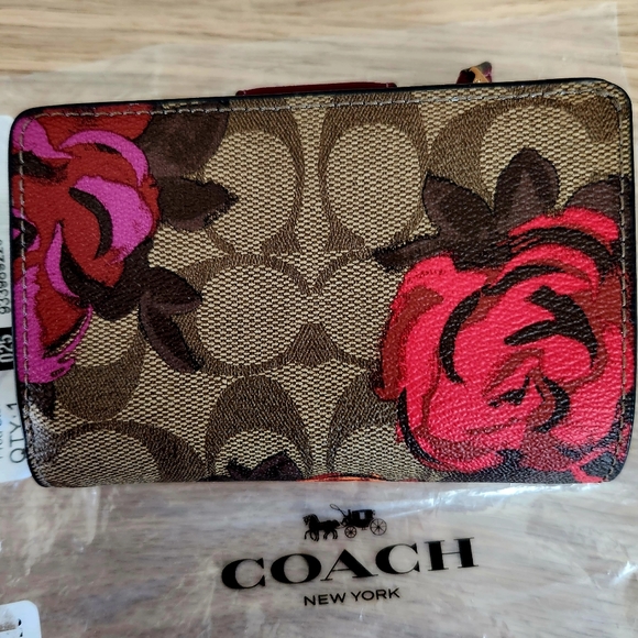 Coach Medium ID Wallet Jumbo Floral - NWT - Picture 2 of 6